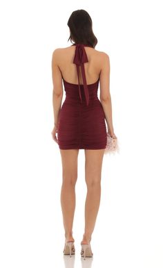 Ruched Bodycon Dress in Burgundy | LUCY IN THE SKY Cute Homecoming Dresses, Lucy In The Sky, Homecoming Dresses Tight, Winter Formal, Loungewear Jumpsuit, Ruched Bodycon Dress, Dance Dress, Casual Wedding, Short Rompers