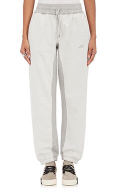 adidas Originals by Alexander Wang Combo Cotton Sweatpants $160, Available at Barneys Alexander Wang Sweatpants, Wang Sweatpants, Jog Pants, Adidas Originals Logo, Sporty Aesthetic, Adidas Sweatpants, Cotton Sweatpants, White Fleece, Jogging Pants