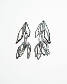 Beloved Bloom Earrings in Silver – Closed Caption Fashion Events, Tidal Wave, Tulip Design, 20 Gifts, Secret Sale, Fashion Event, Statement Earrings