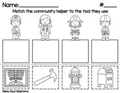 the worksheet for preschool to learn how to make fireman's clothes