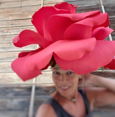 handmade rose hat, made of foam, very light even for a child.  I will make to order any flower for your party or festival. any size and any color Cheap Playful Red Costume Hats And Headpieces, Cheap Costume Hats And Headpieces, Cheap Red Playful Costume Hats, Cheap Playful Red Costume Hats, Paper Flower Headdress, Cheap Fun Costume Hats And Headpieces Gift, Cheap Playful Costume Hats, Felt Flower Costume, Flower Costume Headband