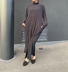 Find ideas๏ฟฝand inspiration for Womens Turtle Neck Ribbed Abaya Modest Burqa Kaftan Jilbab Ladies Maxi Dress, women's dresses Solid Long Sleeve Maxi Dress For Eid, Casual Long Sleeve Abaya With Modesty Panel, Casual Long Abaya For Fall, Casual Long Thobe For Eid, Solid Long Sleeve Dresses For Eid, Plain Long Sleeve Maxi Dress For Fall, Casual Long Fall Abaya, Fitted Long Abaya With Modesty Panel, Modest Maxi Length Abaya For Fall