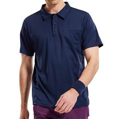 PRICES MAY VARY. 100% Polyester Imported Button closure Machine Wash Fabric Function: Haimont polo shirt short sleeve for men are made with soft, skin-friendly and breathable fabric wicks moisture to keep your comfortable through any athletic activity. Quality Tailoring: Haimont mens polo shirt 4-way stretch fabric allows for a full range of motion to stay focused on your workout. Style Features: Exquisite 3- button placket makes it easy to cool off a bit, no-roll collar, a loop at the end of th Breathable Short Sleeve Polo Shirt For Golf, Functional Short Sleeve Polo Shirt For Outdoor, Navy Short Sleeve Sporty Polo Shirt, Sporty Navy Short Sleeve Polo Shirt, Moisture-wicking Solid Polo Shirt With Short Sleeves, Navy Collared Polo Shirt With Moisture-wicking, Navy Moisture-wicking Collared Polo Shirt, Navy Collared Moisture-wicking Polo Shirt, Functional Short Sleeve Solid Polo Shirt