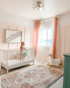 Board And Batten Wall, Nursery Baby Room, Pink Nursery, Board And Batten, Big Girl Rooms