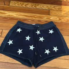 Bnwt Splendid Sweatshorts Size S Best Offer Sporty Cotton Jean Shorts For Summer, Short Shorts For 4th Of July Beach Events, Shorts For 4th Of July Beach Events, 4th Of July Beach Shorts, Cotton Shorts With Star Print, Casual Cotton Shorts With Star Print, Cotton Star Print Shorts, Navy Bermuda Shorts For Summer, Casual Bottoms For 4th Of July