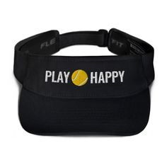 a black hat with the word polo life on it and a yellow ball in the center