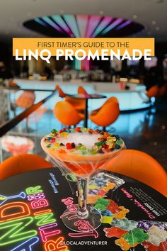 I Love Sugar Gummy Bears Martini at the LINQ Promenade Linq Las Vegas, Linq Promenade, Las Vegas Eats, Vegas Photos, Vegas Photography, Vegas Girls Trip, Vegas Attractions