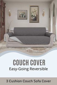 the couch cover is easy to put on