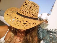 "Hats for women, bohemian hats, boho hats, cowgirl hats, straw cowboy hat, stetson hats, cowboy hats, straw hat, sun hat, buy online cowboy hats for women, sun hats, beach hats, custom hats & personalized hats for women. Jewelry & fashion accessories, original designs by kekugi. Best gift ideas !! This Stylish cowboy hat is accented with a black lace cord This hat is soft yet supple, making it light to wear yet durable to last for years. These womens hats are perfect for any summer activ Beige Straw Hat For Western-themed Summer Events, Fitted Brown Straw Hat For Vacation, Fitted Brown Panama Hat For Beach, Bohemian Fitted Hat Bands For Vacation, Western Brown Fitted Straw Hat, Western Style Fitted Straw Hat, Fitted Western Brown Straw Hat, Western Style Fitted Brown Straw Hat, Brown Fitted Western Straw Hat