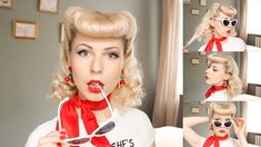 Rolls Hairstyle, Pin Up Hair Tutorial, Easy 50s Hairstyles, Victory Roll Hair, Layered With Bangs, Photoshoot Hairstyles, Pin Up Doll