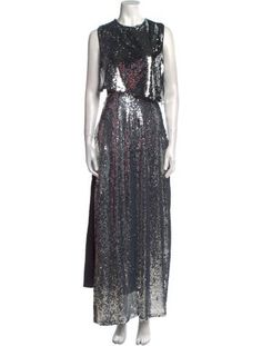 Stella McCartney Evening GownMetallic & SilverSequin EmbellishmentsSleeveless with Crew NeckConcealed Zip Closure at BackDesigner Fit: Dresses by Stella McCartney typically fit true to size. Luxury Sleeveless Sequin Formal Dress, Luxury Sleeveless Sequin Evening Dress, Luxury Sleeveless Sequin Dress For Gala, Sleeveless Sequined Evening Gown, Sleeveless Evening Gown With Sequins, Sleeveless Sequined Evening Dress, Evening Embellished Sleeveless Sequin Fabric, Luxury Sleeveless Sequin Wedding Dress, Luxury Sleeveless Sequined Dress