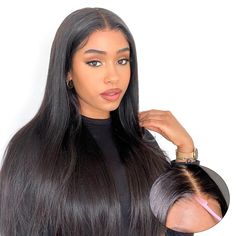 PRICES MAY VARY. 🌷【Wear and Go Glueelss Wig Pre Cut Lace】: Upgraded 7x5 glueless wig, precut lace, pre plucked hairline, no glue, no gel, very easy and convenient to Install, even for beginners. elastic wig Cap & band, suitable for different size head. 🌷【Real Glueless Wigs Human Hair】:Crafted from 100% human hair, our glueless wigs provide a natural and seamless appearance. Full elasticity 3D dome cap makes the lace fit better. ��🌷【Human Hair Pre Plucked】:Our wigs feature a pre-plucked hairline Long Human Hair Wigs, Half Ponytail, Closure Wigs, Glueless Wigs, Glueless Wig, Lace Front Wigs Human Hair, Straight Lace Front Wigs, Wigs Human Hair, Lace Closure Wig