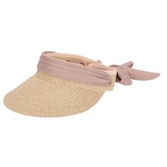 Stop the sun's rays dead in their tracks with the Crew. A stylish women's visor! This summer staple is made of 75% paper and 25% polyester with an adjustable wrap around tie and 4" brim, guaranteeing the perfect fit and ultimate protection every time. With a mix of black, blush, and natural colors, you'll look fab even Blush Natural, Wide Brim Hat Summer, Sand Collection, Womens Visor, Black Blush, Outdoor Cap, Hat Clips, Dress Hats, Summer Staples