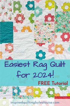 the easyest rag quilt for 2014 - free pattern is featured in this article, which includes