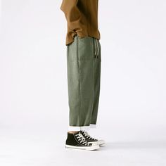 Pokku Pants – Kidoriman Khaki Utility Jeans For Fall, Ankle-length Cotton Jeans With Side Pockets, Casual Cargo Style Winter Jeans, Trendy Winter Cotton Pants, Relaxed Fit Straight Cargo Pants For Fall, Fall Cargo Pants With Relaxed Fit, Fall Relaxed Fit Straight Cargo Pants, Casual Fall Cargo Pants With Hip Pockets, Fall Chinos With Patch Pockets And Tapered Leg