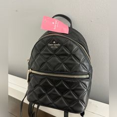 Kate Spade Mini Backpack New With Tags Super Cute <3 You Can Use It Multiple Ways Retail $339 Price $160 Leather Backpack With Zipper For Shopping, Leather Backpack With Zipper Closure For Shopping, Shopping Backpack With Removable Pouch, Chic Leather-backed Backpack For Errands, Luxury Backpack With Zipper Closure For Errands, Chic Backpack For Shopping, Luxury Kate Spade Standard Backpack, Luxury Leather Shopping Backpack, Leather Backpack For Shopping