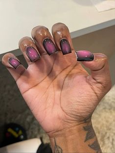 Easy Nail Polish, Butterfly Nails, Hard Nails, Airbrush Nails, Colored Acrylic Nails, Girly Acrylic Nails, Work Nails, Dope Nail Designs, Short Square Acrylic Nails