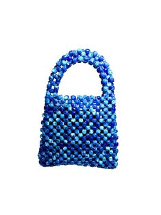 Artisan Beaded Handbag.Designed in NYC. Crafted with precision in the heart of Lagos, Nigeria.Elevate your style with our exquisite beaded handbags – a timeless accessory that seamlessly blends sophistication with versatility. Meticulously handcrafted, these bags are built to withstand the test of time. Whether paired with a cocktail dress, jeans and a tee, professional attire, or your favorite clubwear, our bead bags effortlessly complement any ensemble. Luxury Blue Bag With Round Handle, Luxury Blue Bags With Round Handle, Blue Shoulder Bag With Round Handle For Evening, Beaded Top Handle Bag As Fashion Accessory, Luxury Blue Bag As Fashion Accessory, Luxury Blue Stylish Bag, Blue Bags With Top Carry Round Handle, Blue Rectangular Bag With Pearl Handle, Blue Shoulder Bag With Round Handle