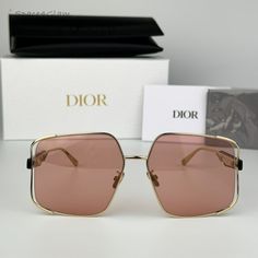 Brand New Dior Archidior S1u B0e0 Gold Pink Women Oversized Square Sunglasses 100% Authentic & Brand New! Same/Next Day Free Shipping! No Offers Accepted. Final Price! Don't Miss Out, Shop Now! Brand: Dior Model Number: Archidior S1u Color Code: B0e0 Gender: Women Frame Shape: Square Oversized Frame Color: Gold Frame Material: Metal Frame Type: Full Rim Lens Color: Pink Lens Material: Plastic Size: 61x16x134 100% Uv Protection. Full Retail Dior Set Includes: Glasses Case Cleaning Cloth With Bran Luxury Rose Gold Sunglasses With Uv Protection, Luxury Pink Sunglasses For Summer, Designer Pink Sunglasses For Evening, Luxury Pink Sunglasses With Gradient Lenses, Pink Luxury Sunglasses With Gradient Lenses, Luxury Pink Sunglasses With Uv Protection, Dior Model, Oversized Square Sunglasses, Glasses Case