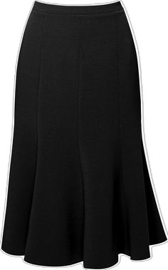 Classic Flared Workwear Skirt, Classic Workwear Flared Skirt, Classic Flared Skirt For Workwear, Classic Black Skirt Suit For Work, Classic Relaxed Business Casual Skirt, Elegant Midi Pencil Skirt For Work, Elegant Tailored Knee-length Skirt Suit, Elegant Fitted Midi Length Pencil Skirt, Tailored Knee-length Elegant Skirt Suit