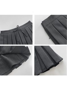 Low waist, Pleated skort, Color: White, Black, Grey Size: S, M, L Unit: CM Waist Hip Length S 68 88 28 M 72 92 29 L 76 96 30 1cm ≈ 0.3937 inchNote: There may be 2-3cm error due to manual measurement. If you need size help, please drop us a message, we'd love to help. Contact us at info@cutiekillshop.com for any questio Coquette Skirts, Harajuku Fashion Kawaii, Goth Skirts, Gothic Skirts, Gothic Tops, Crop Top Sweatshirt, Uniform Fashion, Hair Wear, Gothic Dress