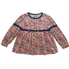 Girls Blouse - Little Bambini Boutique Girls Blouse, Floral Blouse, Floral Tops, Top Styles, Baby Clothes, Boutique, Wardrobe, Floral, Clothes