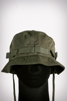 Outdoor Canvas Bucket Hat With Short Brim, Military Style Hat For Streetwear, Green Military Hat For Outdoor Activities, Military Green Hat For Outdoor Activities, Green Military Cotton Hat, Green Cotton Military Hat, Military Style Green Bucket Hat For Outdoor, Military Style Khaki Bucket Hat For Outdoor, Military Style Khaki Bucket Hat For Outdoor Activities