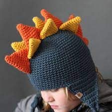 Kids Crochet Hat Pattern Crochet Dinosaur Hat Beginner - Etsy Dinosaur Hat Pattern, Crochet Dinosaur Hat, Dinosaur Hat, Crochet Unique, Crochet Kids Hats, Toddler Stuff, Confection Au Crochet, Crocheting Ideas, Crochet Dinosaur