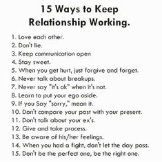 a poster with the words 5 ways to keep relationship working