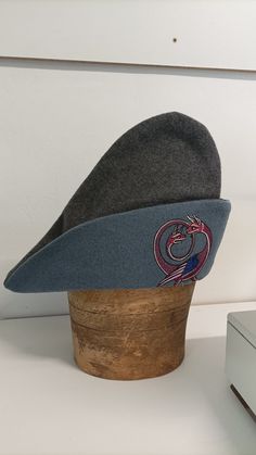 Medieval hat sewn from woolen Fabric. The color of the fabric is grey and blue Grey. the cap is decorated with machine embroidery. the size of the cap is for the head circumference 58-59 Medieval Hats, Historical Hats, Embroidered Hat, Fantasy Costumes, Embroidered Hats, Costume Hats, Mens Costumes, Historical Clothing, Crafty Stuff