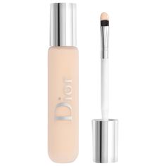 A caffeine-infused, radiant concealer that delivers waterproof and crease-proof full coverage with an innovative makeup brush applicator for precision.Coverage: FullFinish: Radiant Highlighted Ingredients: - Caffeine-Infused Formula: Helps skin feel energized and visibly de-puffs under-eye circles.What Else You Need to Know: This Dior makeup essential is a powerful spot concealer that offers an immediate radiance boost. Micro-pigments visibly blur imperfections and brighten the complexion to mak Dior Concealer Aesthetic, Dior Backstage Concealer, Dior Concealer, Spot Concealer, Make Eyes Pop, Dior Backstage, Alat Makeup, Trashy Outfits, Feel Energized