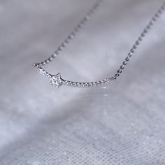 "🚩( Flash Sale Event: BUY 1 GET 1 FREE ) Date: 05.26 ~ 06.02 [ Meteor Star Necklace ] Metal: 925 Sterling Silver Custom Color: Rose | Yellow | White Gold Side Stone: Cubic Zirconia, Round No. of Stone: 16 pcs * Made to Order. Metal: 14K (📍SOLD OUT) Custom Color: Rose | Yellow | White Gold Side Stone: Natural Diamond, Round No. of Stone: 16 pcs, Est.0.059 ct Width: 16mm Height: 7mm ------------------------------------------------------------ [ Smile Star Necklace ] This sparkling starburst neck Elegant Star-shaped Birthday Jewelry, Silver Star Necklace For Birthday, Silver Star Necklaces For Birthday, Meteor Necklace, Shooting Star Necklace, Diamond Meaning, Birthstone Engagement Rings, Starburst Necklace, Star Necklace Silver