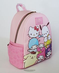 Kawaii Cat Drawing, Hello Kitty Friends, Kawaii Cat, Cat Drawing, Pink Fabric, Mini Backpack, Be Happy, Don't Forget, Bags Handbags