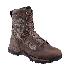 The newest offering from the long-running Pronghorn line, Danner� Pronghorn 800 Insulated GORE-TEX� Hunting Boots for Men gives hunters great support and great comfort over long hunts. Built around the new TERRA FORCE� NEXT� foot platform, this incredibly tough, light, and stable boot gives your feet and legs lightweight strength and support. Durable and tough, waterproof full grain leather and nylon uppers protect and support feet through rough underbrush. Inside, GORE-TEX 100% waterproof/breat Break Up, Hunting Boots, Boots For Men, Mossy Oak, Mens Shoes Boots, Good Brands, Gore Tex, Full Grain Leather, Outdoor Gear