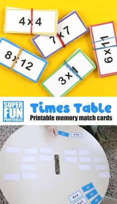 this printable times table is perfect for kids to practice their numbers and counting skills