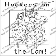 Hookers on the Lam, rug hooking pattern Honey Bee Hives, Monks Cloth, Rug Hooking Patterns, Rug Hooking, Bee Hive, Honey Bee, Printed Rugs, Pattern Design, Honey