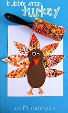 a turkey made out of paper and some scissors