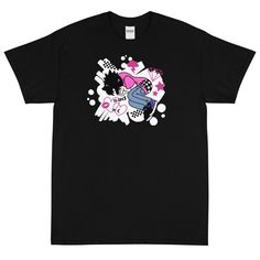 Emo Kid T-Shirt Punk Anime Print T-shirt For Streetwear, Punk Style Short Sleeve T-shirt With Graffiti Print, Edgy Anime Print T-shirt For Streetwear, Pink Punk Crew Neck T-shirt, Pink Punk T-shirt With Letter Print, Pink Punk T-shirt For Summer, Emo Cotton T-shirt With Graphic Design, Emo Black T-shirt With Graphic Design, Graffiti Print Y2k Style Summer T-shirt