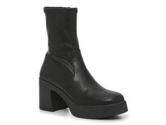 Save on Inntel Bootie at DSW. Free shipping, convenient returns and customer service ready to help. Shop online for Inntel Bootie today! Short Heeled Boots, Steve Madden Black Boots, Birkenstock Styles, Platform Boots Chunky, Black Chunky Heels, Steve Madden Boots, Short Heels, Fashion Aesthetics, Swag Shoes