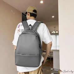 Bird in Bag - New large-capacity solid color shoulder bag female pleated schoolbag male high backpack female double college students Large Capacity Solid Color Backpack For Students, Solid Large Capacity Backpack For Students, Street Trends, Sewing Thread, Bird In Bag, College Students, Backpacks, Solid Color, Shoulder Bag