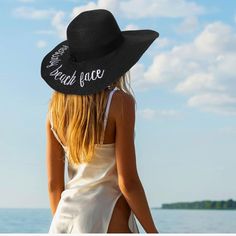 Resting Beach Face Beach Hat Color: Black Never Worn, Perfect Condition. Smoke-Free, Pet-Free Home. Black Straw Hat For Summer Travel, Black Hat For Beach Season Sunbathing, Black Hat For Sunbathing During Beach Season, Black Summer Sun Hat For Travel, Black Beach Hats For Summer, Black Beach Hat For Summer, Black Summer Hats With Uv Protection, Black Summer Hats For Beach Season, Black Summer Hat With Uv Protection