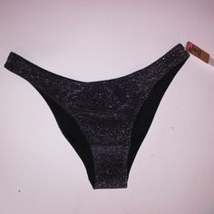 Victoria Secret Pink Swim Bikini Bottom Xs Black Silver Glitter Shimmer Brazilian New With Tags *Bundle To Save Chavonne11 050124 Black Glitter Bottoms, Black Glitter Bottoms For Evening, Fitted Glitter Swimwear, Fitted Glitter Swimwear For Swimming, Shiny Stretch Swimwear For Parties, Glamorous Fitted Shimmer Swimwear, Glamorous Shimmer Swimwear For Parties, Glamorous Party Swimwear With Shimmer, Silver Glitter Bottoms For Night Out