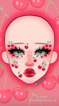 Makeup Charts, Anime Eye Makeup, Makeup Drawing, Cute Eye Makeup, Makeup Face Charts, Face Paint Makeup, Face Art Makeup, Graphic Makeup, Swag Makeup