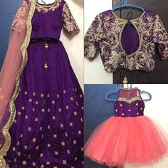 Baby Frocks Designs, Readymade Blouse, Saree Dress, Frock Design, Mom Daughter, Matching Outfits