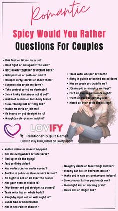 Daring Questions, Questions For Boyfriend, Fun Couples Quiz, Couple Quiz, Playful Couple, Boyfriend Questions, Couples Quizzes, Surprise Kiss, Would U Rather