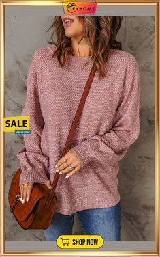 Pink Subtle Heather Knit Bishop Sleeve Sweater Chic Pink, Bishop Sleeve, Sweater Sleeves, Elevate Your Style, Sleeve Sweater, Heathers, Knit Sweater, Your Style, Knitted Sweaters