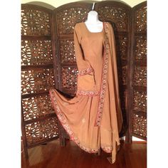 Beautiful 4 Piece Lehnga Choli/Sharara/Ghagara Suit, Size Small Gold Orange, Orange Gold, Purse, Size Small, Womens Dresses, Orange, Dresses, Women Shopping, Gold