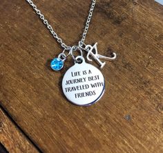 Check out this item in my Etsy shop https://www.etsy.com/listing/505239947/friendship-necklace-life-is-a-journey Long Distance Friendship Gifts, Long Distance Friendship, Friendship Jewelry, Friendship Necklaces, Life Is A Journey, Friendship Gifts, Best Friend Gifts, Long Necklace, Dog Tag Necklace