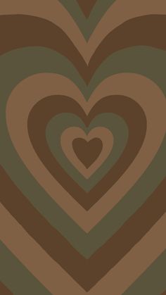 an image of a heart pattern in brown and green