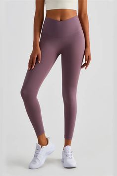 The Lexi Dark Purple V-Waist Tight Leggings feature an ultra-sleek V-waist design in the skin-soft fabric. Stretching and light, it feels like nothing. Bring it on! Start your comfort journey! This will be your perfect choice.  Full Length: Approx 86cm Materials: 80% Nylon, 20% Spandex Stretch Type: Very Stretchy Gentle Dry Clean Only  Model is 5 ft 7 and wears size 6  Colour may vary due to lighting on images. The product images (without model) are closest to the true colour of the product.  It Comfortable Yoga Pants, Exercise Leggings, Bodysuit Dress, Bandage Midi Dress, Sleeves Clothing, Plus Size Summer, Fitness Studio, High Rise Leggings, Product Images